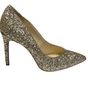 Jessica Simpson Haneh Gold Glitter Pumps Heels Flawless! Size 6.5 HOMECOMING